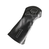 Maxbell Golf Driver Head Cover Skull Fits Driver Professional 1 Wood Golf Club Cover Black