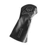 Maxbell Golf Driver Head Cover Skull Fits Driver Professional 1 Wood Golf Club Cover Black