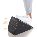 Maxbell 3Pcs Squat Wedge Block Foot Stretcher Slant Board for Yoga Sports Ankle Foot Black