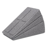 Maxbell 3Pcs Squat Wedge Block Foot Stretcher Slant Board for Yoga Sports Ankle Foot Gray