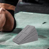 Maxbell 3Pcs Squat Wedge Block Foot Stretcher Slant Board for Yoga Sports Ankle Foot Gray