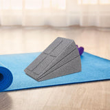 Maxbell 3Pcs Squat Wedge Block Foot Stretcher Slant Board for Yoga Sports Ankle Foot Gray