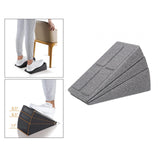 Maxbell 3Pcs Squat Wedge Block Foot Stretcher Slant Board for Yoga Sports Ankle Foot Gray