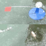 Maxbell 2Pcs Ice Fishing Tip up Durable Compact with Flag for Winter Fishing Outdoor