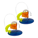 Maxbell 2Pcs Ice Fishing Tip up Durable Compact with Flag for Winter Fishing Outdoor