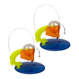 Maxbell 2Pcs Ice Fishing Tip up Durable Compact with Flag for Winter Fishing Outdoor