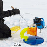 Maxbell 2Pcs Ice Fishing Tip up Durable Compact with Flag for Winter Fishing Outdoor