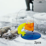 Maxbell 2Pcs Ice Fishing Tip up Durable Compact with Flag for Winter Fishing Outdoor