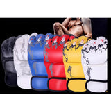 Maxbell Half Finger Boxing Gloves MMA Gloves for Punching Bag Muay Thai Martial Arts Black