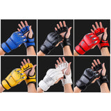 Maxbell Half Finger Boxing Gloves MMA Gloves for Punching Bag Muay Thai Martial Arts Black