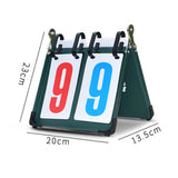Maxbell Tabletop Score Flippers Multi Sports Scoreboard for Outfoor Soccer Badminton 2 Digits