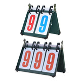 Maxbell Tabletop Score Flippers Multi Sports Scoreboard for Outfoor Soccer Badminton 2 Digits