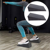 Maxbell 2 Pieces Squat Wedge Blocks Yoga Block for Pilates Strength Training Fitness