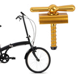 Maxbell Folding Bike Hinge Clamp Tight Fit Bicycle Accessories for Frame Replacement Gold