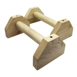 Maxbell 2x Wooden Parallettes Strength Training Non Slip Base Handstand Trainer