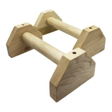 Maxbell 2x Wooden Parallettes Strength Training Non Slip Base Handstand Trainer