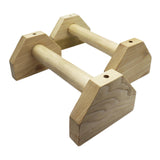 Maxbell 2x Wooden Parallettes Strength Training Non Slip Base Handstand Trainer