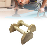 Maxbell 2x Wooden Parallettes Strength Training Non Slip Base Handstand Trainer