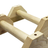 Maxbell 2x Wooden Parallettes Strength Training Non Slip Base Handstand Trainer