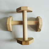 Maxbell 2x Wooden Parallettes Strength Training Non Slip Base Handstand Trainer