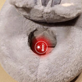 Maxbell Foot Warmer Women Men Creative Comfortable Winter Shoe for Dorm Home Bedroom Gray