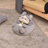 Maxbell Foot Warmer Women Men Creative Comfortable Winter Shoe for Dorm Home Bedroom Gray