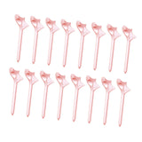 Maxbell 16Pcs Golf Tees Oblique Insertion 10 Degrees Golf Tees Golf Ball Holder 83mm Pink