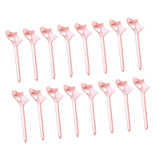 Maxbell 16Pcs Golf Tees Oblique Insertion 10 Degrees Golf Tees Golf Ball Holder 83mm Pink