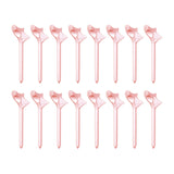 Maxbell 16Pcs Golf Tees Oblique Insertion 10 Degrees Golf Tees Golf Ball Holder 83mm Pink