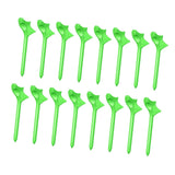 Maxbell 16Pcs Golf Tees Oblique Insertion 10 Degrees Golf Tees Golf Ball Holder 83mm Green