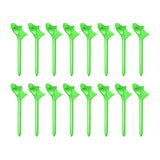 Maxbell 16Pcs Golf Tees Oblique Insertion 10 Degrees Golf Tees Golf Ball Holder 83mm Green