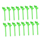 Maxbell 16Pcs Golf Tees Oblique Insertion 10 Degrees Golf Tees Golf Ball Holder 83mm Green