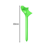 Maxbell 16Pcs Golf Tees Oblique Insertion 10 Degrees Golf Tees Golf Ball Holder 83mm Green