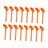 Maxbell 16Pcs Golf Tees Oblique Insertion 10 Degrees Golf Tees Golf Ball Holder 83mm Orange