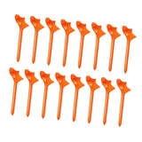 Maxbell 16Pcs Golf Tees Oblique Insertion 10 Degrees Golf Tees Golf Ball Holder 83mm Orange