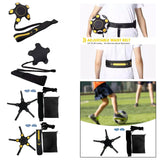 Maxbell Soccer Trainer Football Training Belt Solo Practice Solo Soccer Kick Trainer Yellow