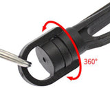 Maxbell Scuba Rattle Stick with Clip Loudest with Hook Handheld Diving Pointer Stick Blue