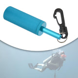 Maxbell Scuba Rattle Stick with Clip Loudest with Hook Handheld Diving Pointer Stick Blue