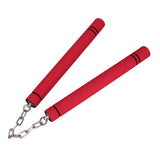 Maxbell Foam Training Nunchucks Comfortable Grip for Martial Arts Taekwondo Wingchun Red