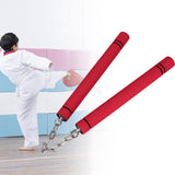 Maxbell Foam Training Nunchucks Comfortable Grip for Martial Arts Taekwondo Wingchun Red
