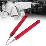 Maxbell Foam Training Nunchucks Comfortable Grip for Martial Arts Taekwondo Wingchun Red