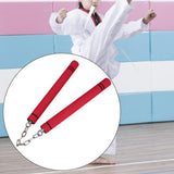 Maxbell Foam Training Nunchucks Comfortable Grip for Martial Arts Taekwondo Wingchun Red