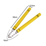 Maxbell Foam Training Nunchucks Comfortable Grip for Martial Arts Taekwondo Wingchun Yellow