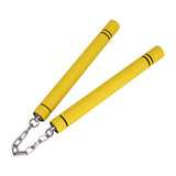 Maxbell Foam Training Nunchucks Comfortable Grip for Martial Arts Taekwondo Wingchun Yellow