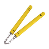Maxbell Foam Training Nunchucks Comfortable Grip for Martial Arts Taekwondo Wingchun Yellow