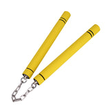 Maxbell Foam Training Nunchucks Comfortable Grip for Martial Arts Taekwondo Wingchun Yellow
