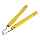 Maxbell Foam Training Nunchucks Comfortable Grip for Martial Arts Taekwondo Wingchun Yellow