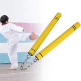 Maxbell Foam Training Nunchucks Comfortable Grip for Martial Arts Taekwondo Wingchun Yellow