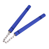Maxbell Foam Training Nunchucks Comfortable Grip for Martial Arts Taekwondo Wingchun Blue