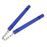 Maxbell Foam Training Nunchucks Comfortable Grip for Martial Arts Taekwondo Wingchun Blue